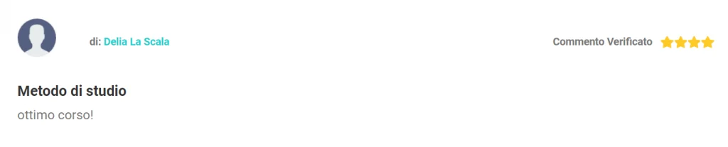 AC TESTIMONIANZA DELIA apprendimento completo